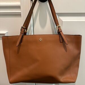Tory Burch Brown Leather Tote Bag